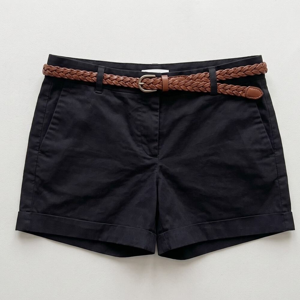Ann Taylor Womens Size 10 Black Shorts Cotton Spandex